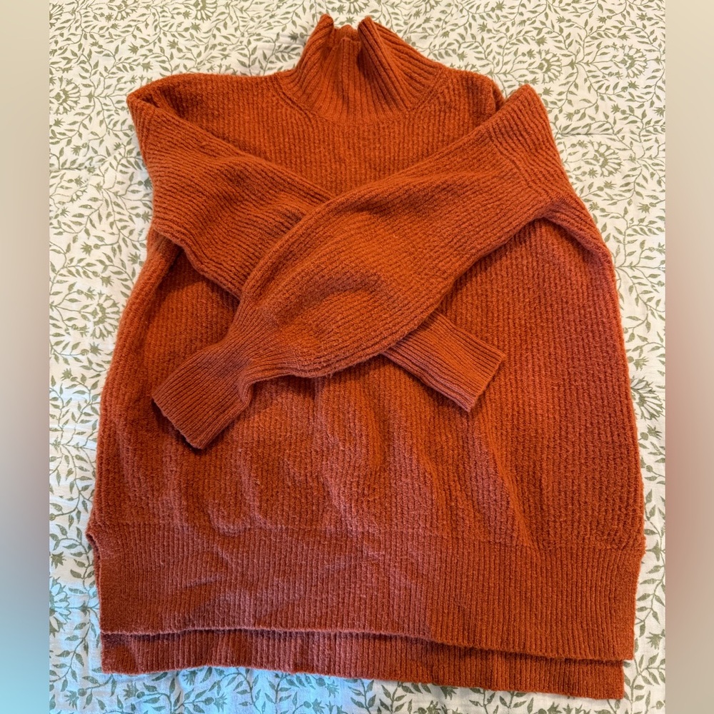 French Connection Orange Turtle Neck Sweater